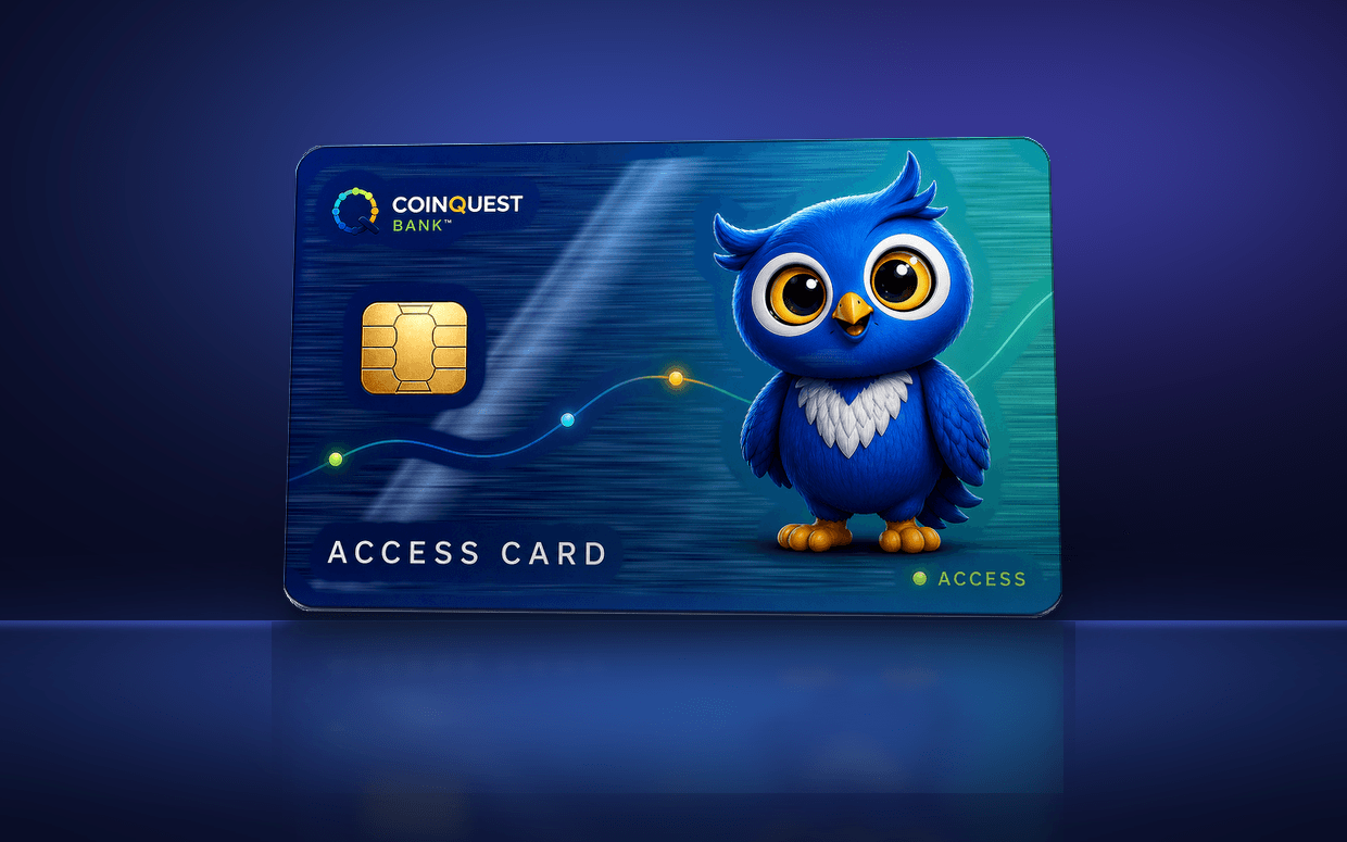 Financial Foundations™ — the CoinQuest™ Access Card students use, with Milo
