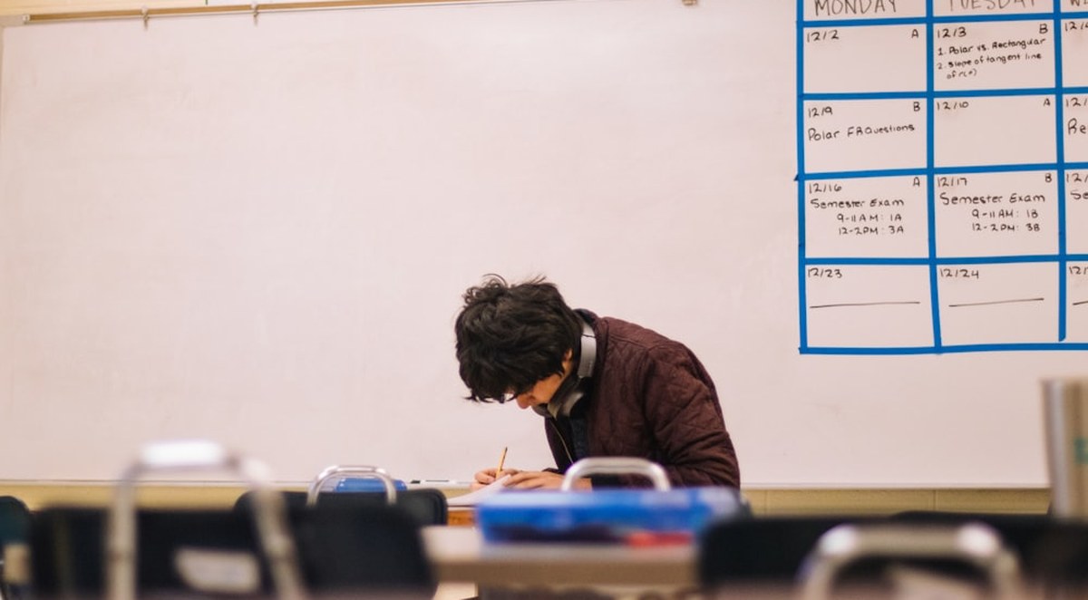 Ninth Grade students learning