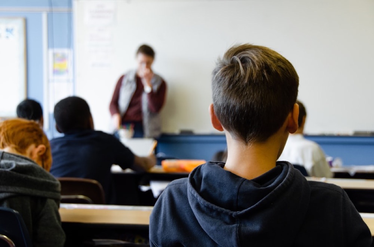 Eighth Grade students learning