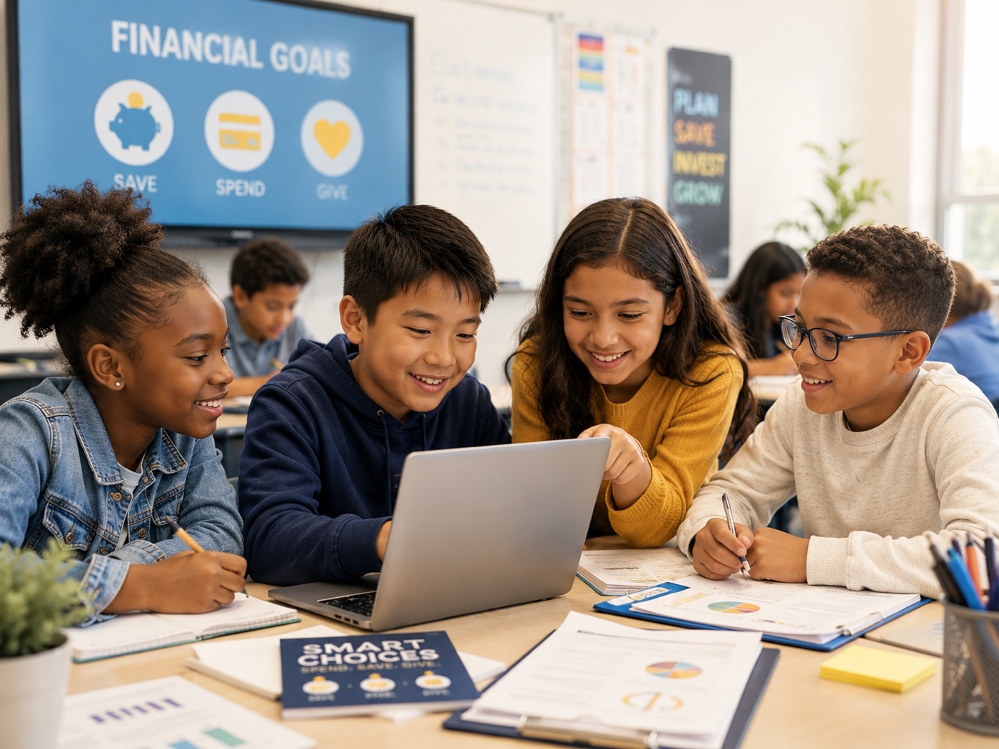 Students learning together
